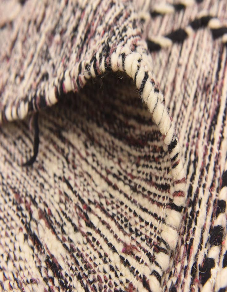 Detail image of  6' 7 x 10'  Hand Knotted Moroccan Wool Rug