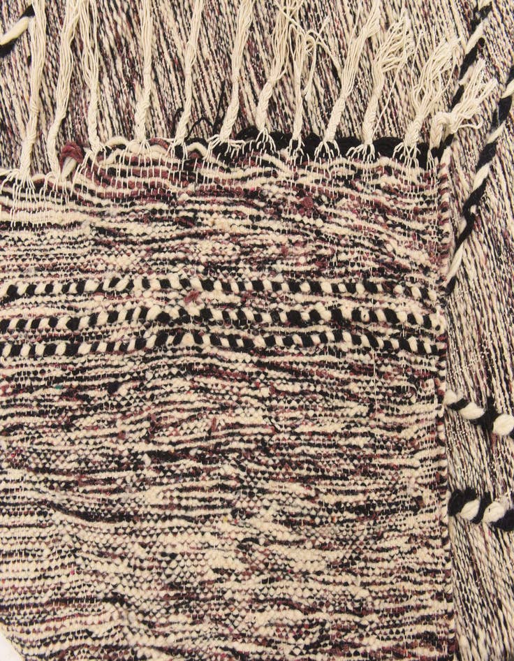 Detail image of  6' 7 x 10'  Hand Knotted Moroccan Wool Rug