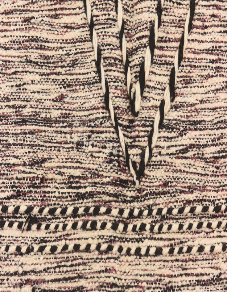 Detail image of  6' 7 x 10'  Hand Knotted Moroccan Wool Rug