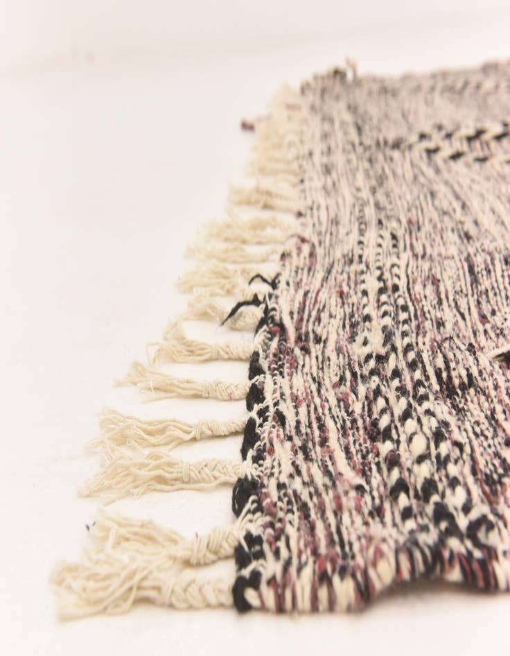 Detail image of  6' 7 x 10'  Hand Knotted Moroccan Wool Rug