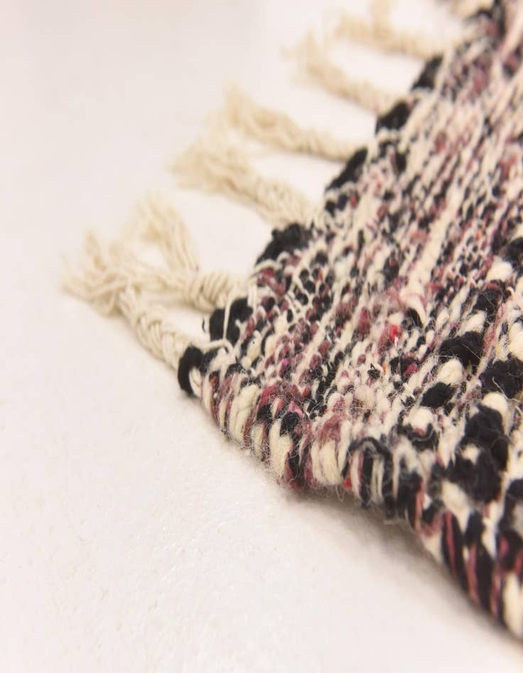 Detail image of  6' 7 x 10'  Hand Knotted Moroccan Wool Rug