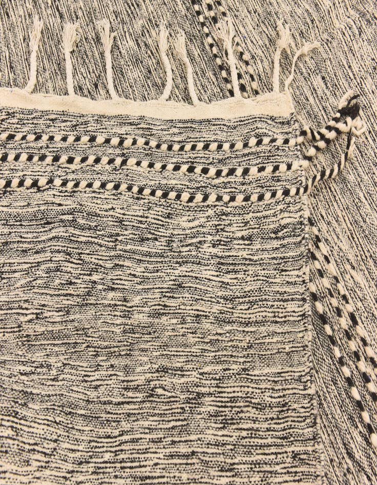 Detail image of  6' 4 x 9' 5  Hand Knotted Moroccan Wool Rug