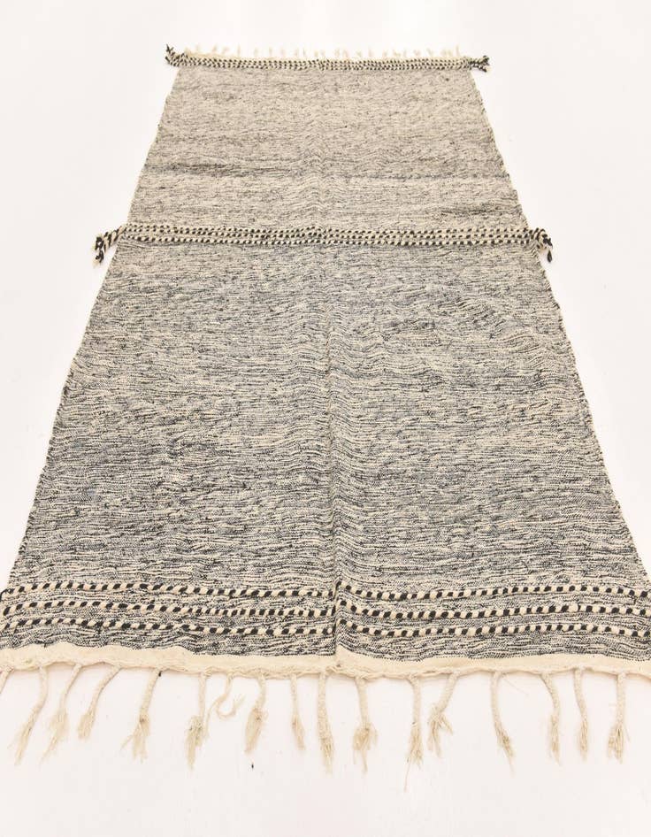 Detail image of  6' 4 x 9' 5  Hand Knotted Moroccan Wool Rug