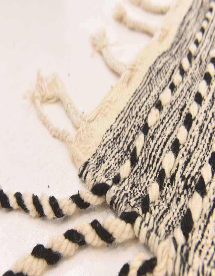 Detail image of  6' 4 x 9' 5  Hand Knotted Moroccan Wool Rug