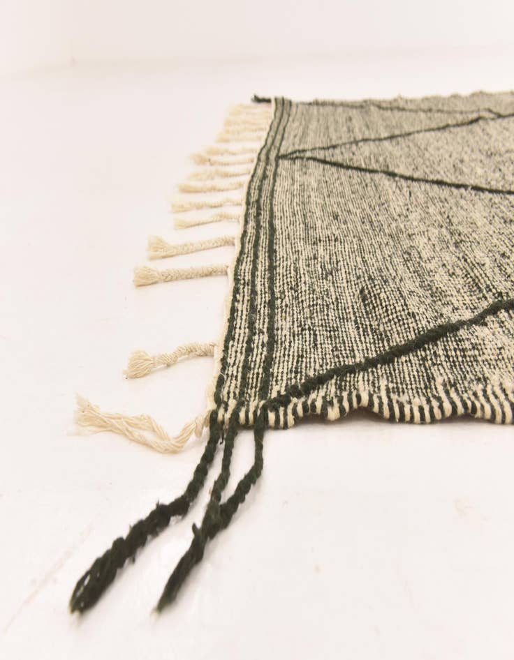 Detail image of  6' 6 x 10' 4  Hand Knotted Moroccan Wool Rug