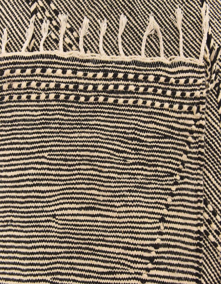 Detail image of  6' 3 x 10' 5  Hand Knotted Moroccan Wool Rug