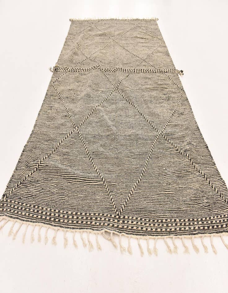 Detail image of  6' 3 x 10' 5  Hand Knotted Moroccan Wool Rug