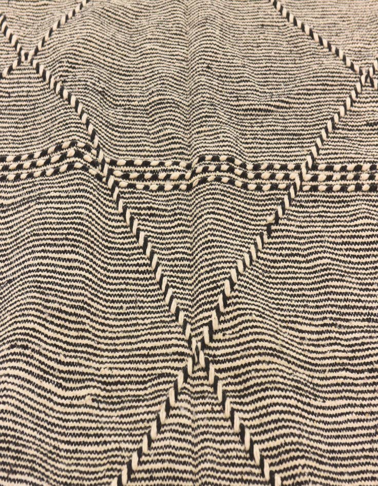 Detail image of  6' 3 x 10' 5  Hand Knotted Moroccan Wool Rug