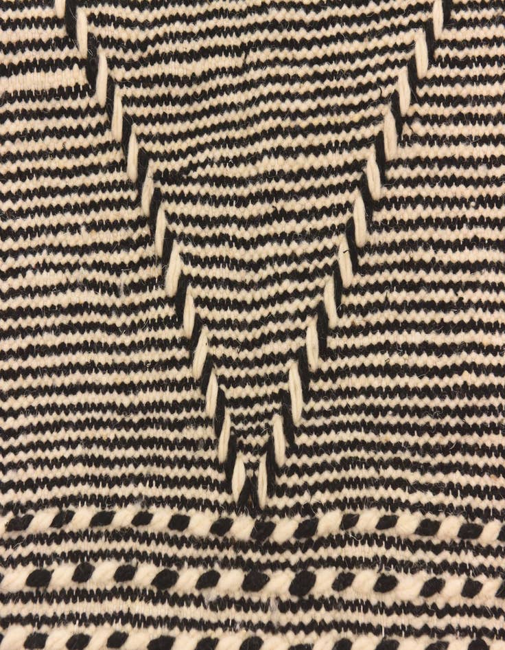 Detail image of  6' 3 x 10' 5  Hand Knotted Moroccan Wool Rug