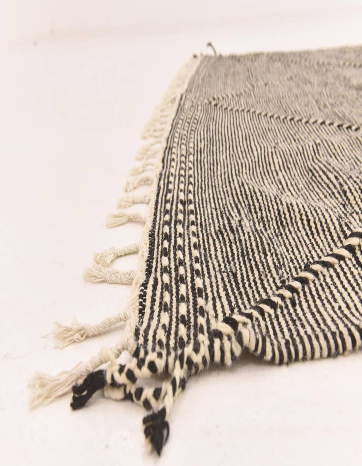 Detail image of  6' 3 x 10' 5  Hand Knotted Moroccan Wool Rug