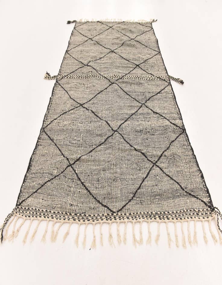 Detail image of  6' x 10'  Hand Knotted Moroccan Wool Rug