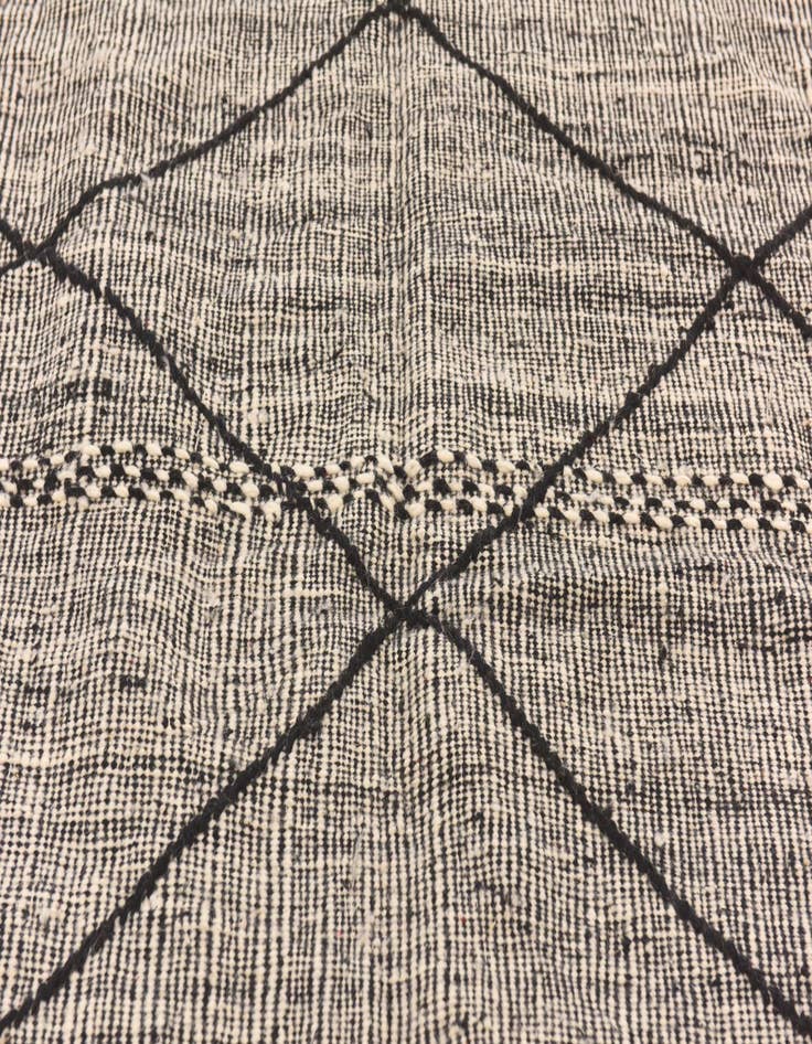 Detail image of  6' x 10'  Hand Knotted Moroccan Wool Rug