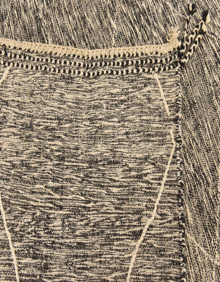 Detail image of  6' 8 x 9' 5  Hand Knotted Moroccan Wool Rug