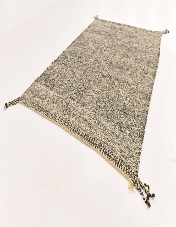 Detail image of  6' 8 x 9' 5  Hand Knotted Moroccan Wool Rug