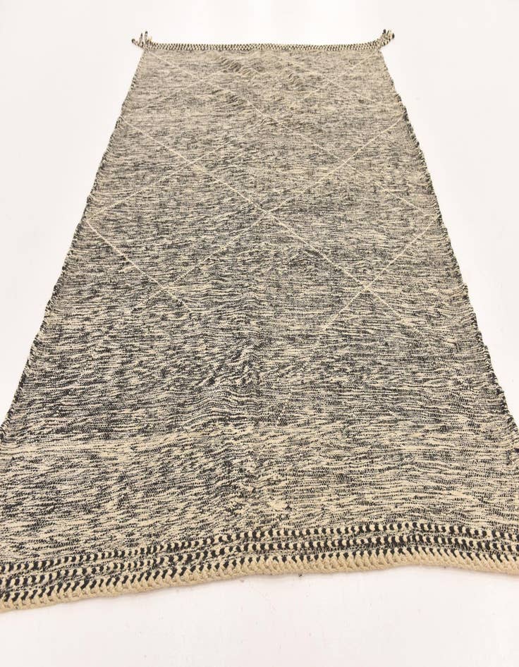 Detail image of  6' 8 x 9' 5  Hand Knotted Moroccan Wool Rug