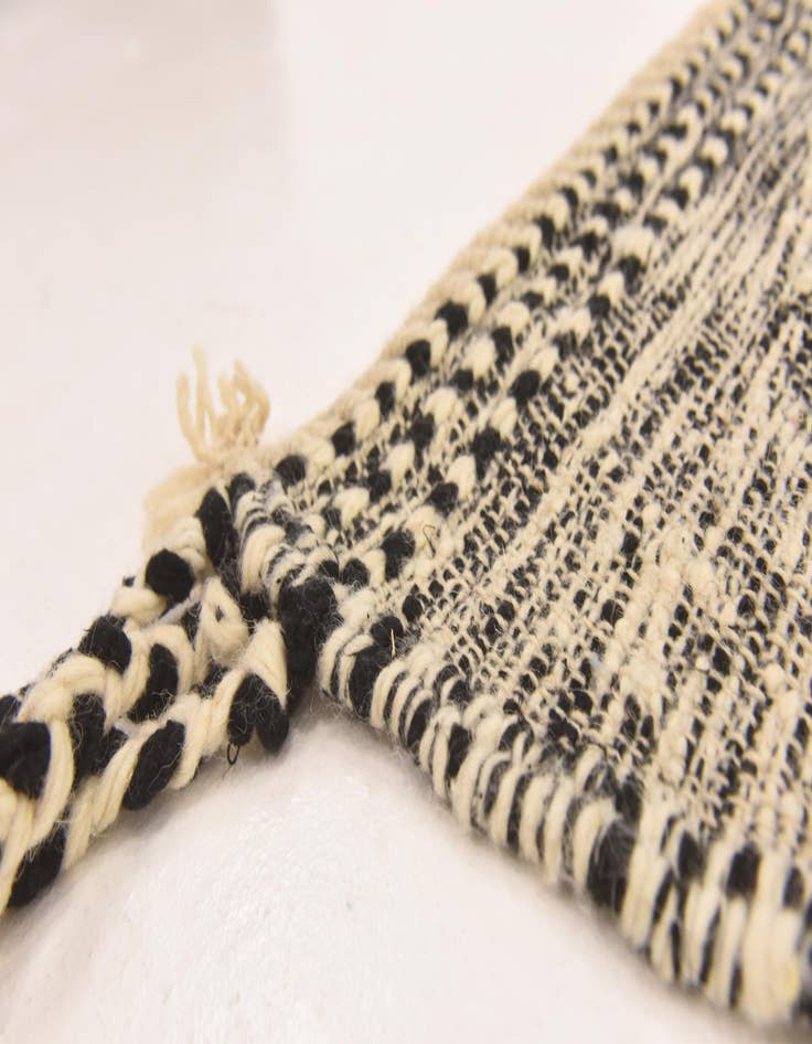 Detail image of  6' 8 x 9' 5  Hand Knotted Moroccan Wool Rug