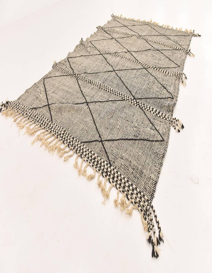 Detail image of  6' 3 x 9' 7  Hand Knotted Moroccan Wool Rug