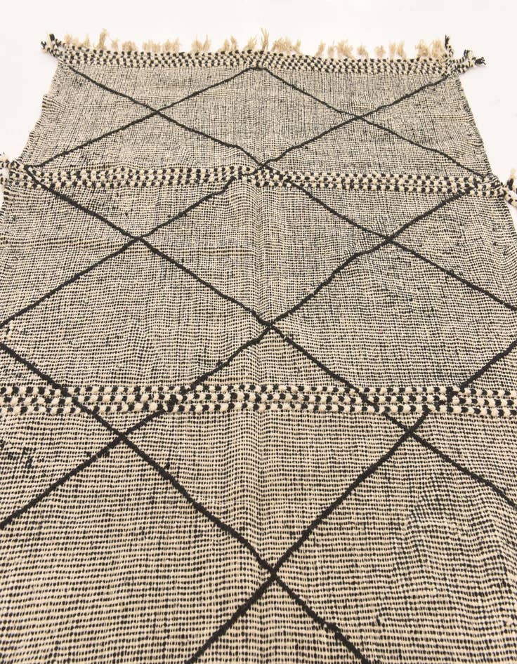 Detail image of  6' 3 x 9' 7  Hand Knotted Moroccan Wool Rug