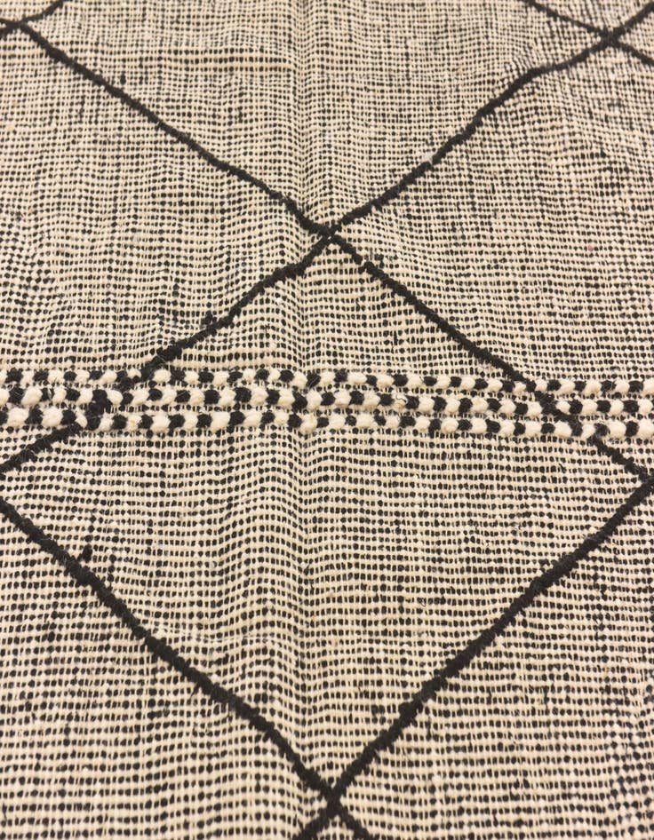 Detail image of  6' 3 x 9' 7  Hand Knotted Moroccan Wool Rug