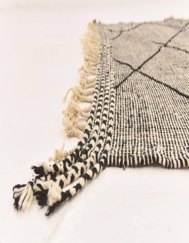 Detail image of  6' 3 x 9' 7  Hand Knotted Moroccan Wool Rug