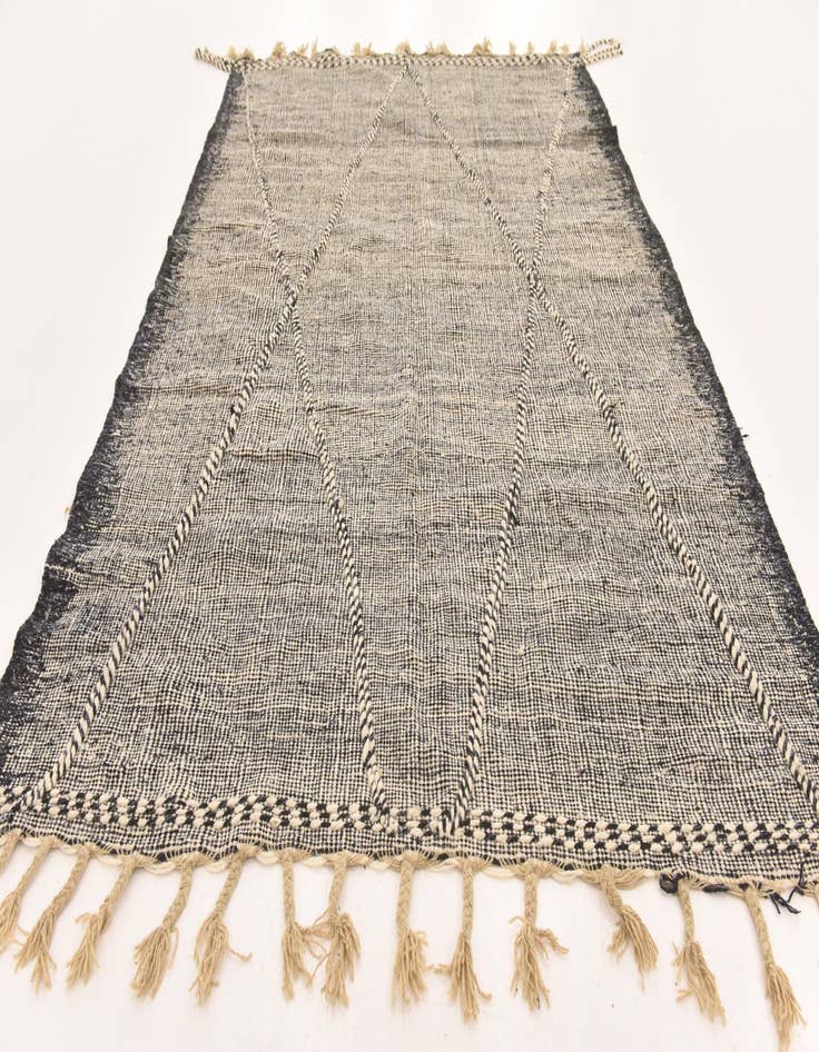 Detail image of  6' 7 x 10' 2  Hand Knotted Moroccan Wool Rug