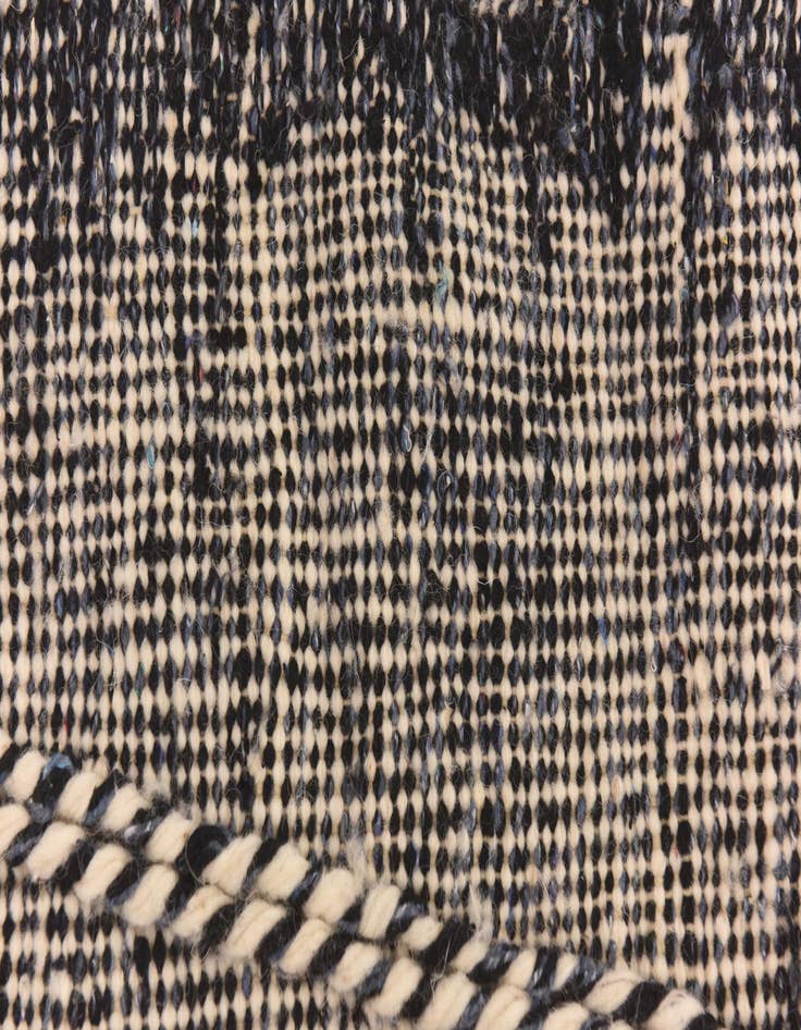 Detail image of  6' 7 x 10' 2  Hand Knotted Moroccan Wool Rug