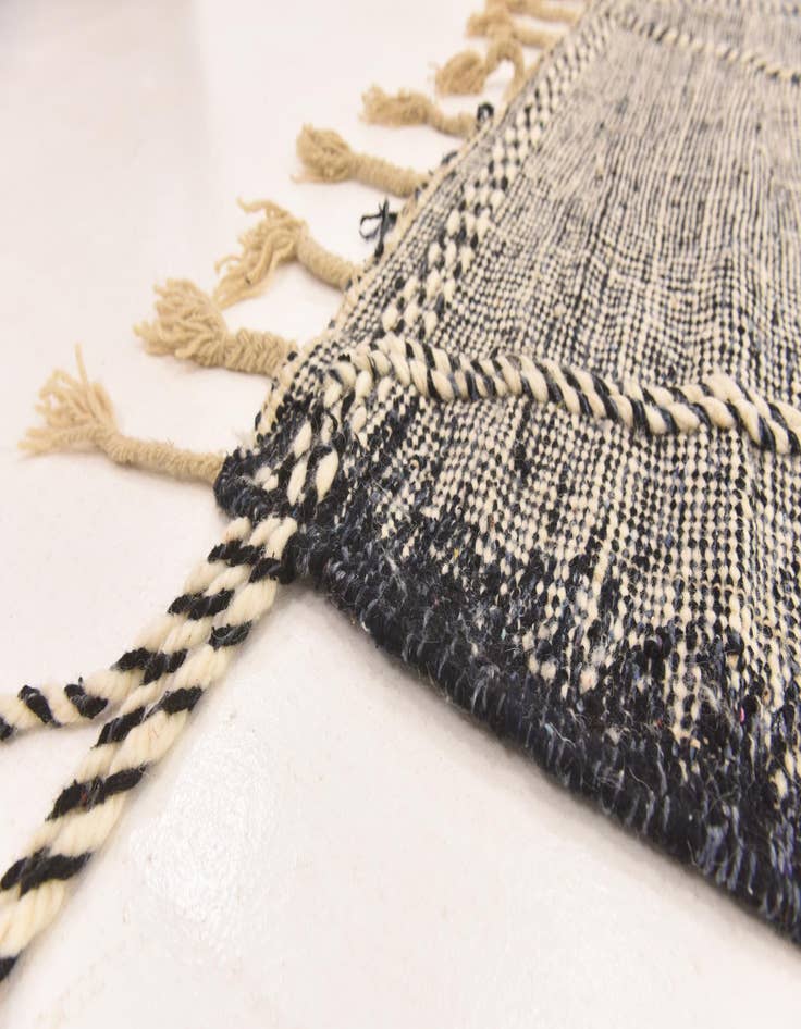 Detail image of  6' 7 x 10' 2  Hand Knotted Moroccan Wool Rug