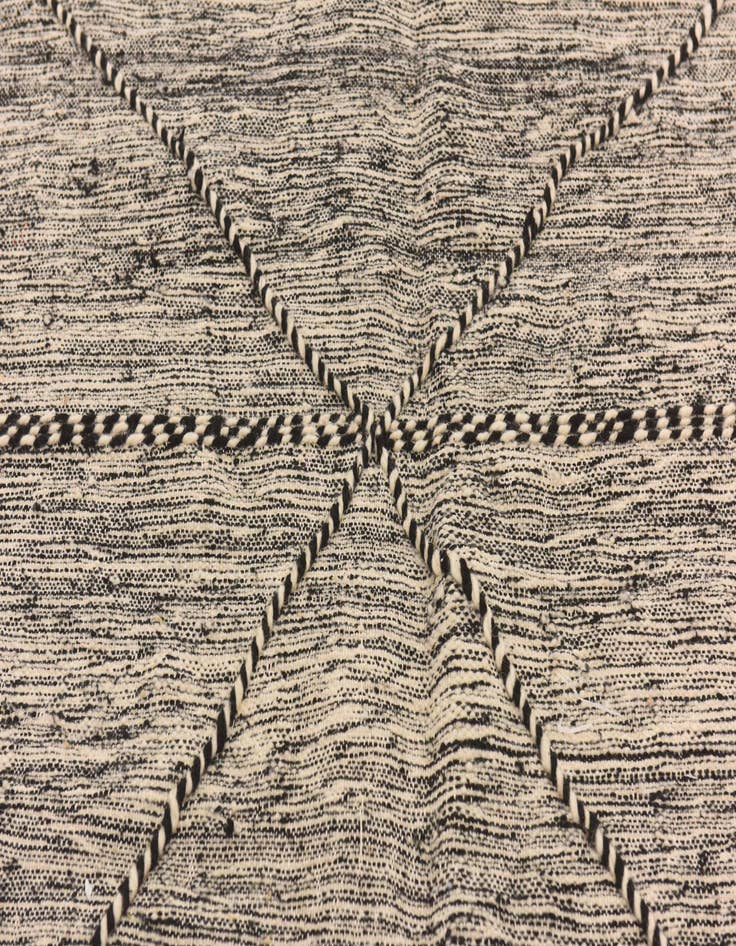 Detail image of  6' 6 x 9' 10  Hand Knotted Moroccan Wool Rug
