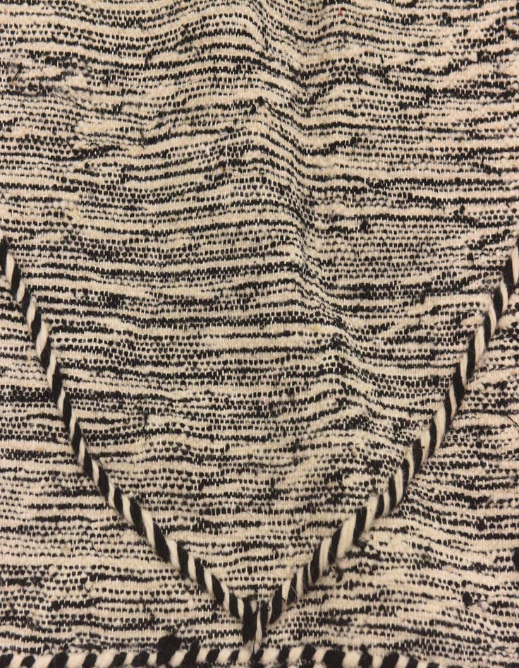 Detail image of  6' 6 x 9' 10  Hand Knotted Moroccan Wool Rug