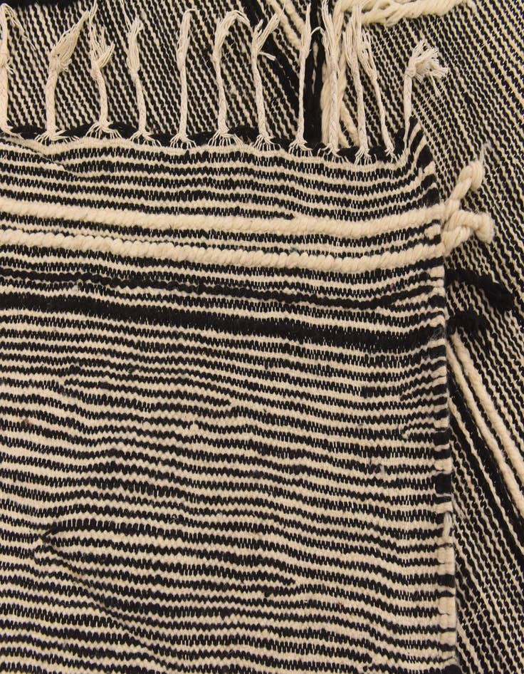 Detail image of  6' 5 x 8' 8  Hand Knotted Moroccan Wool Rug