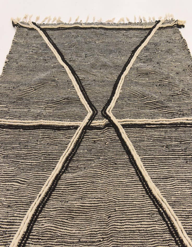 Detail image of  6' 5 x 8' 8  Hand Knotted Moroccan Wool Rug