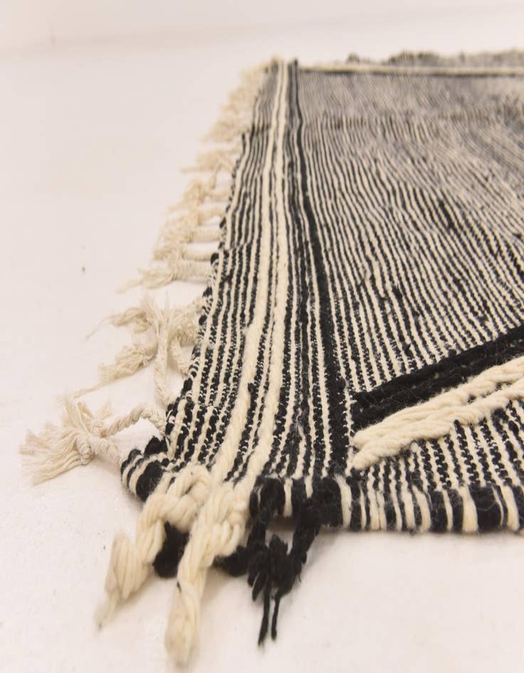 Detail image of  6' 5 x 8' 8  Hand Knotted Moroccan Wool Rug