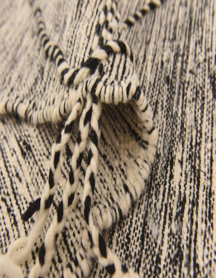 Detail image of  6' 4 x 9' 7  Hand Knotted Moroccan Wool Rug