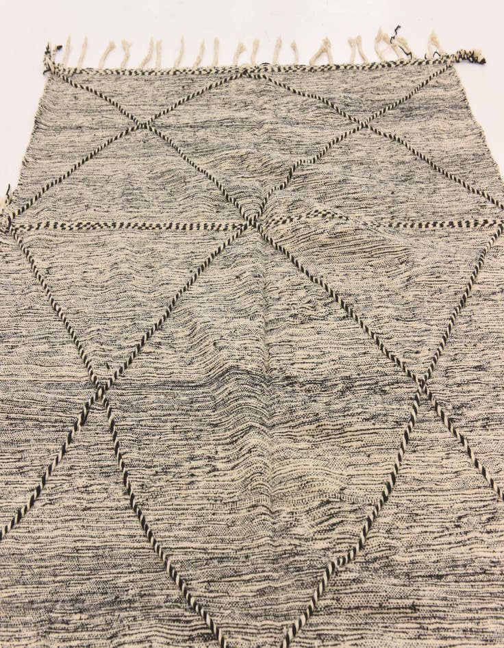 Detail image of  6' 4 x 9' 7  Hand Knotted Moroccan Wool Rug