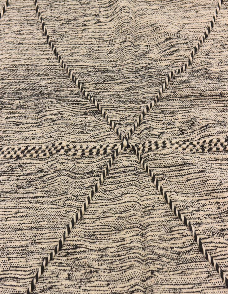 Detail image of  6' 4 x 9' 7  Hand Knotted Moroccan Wool Rug