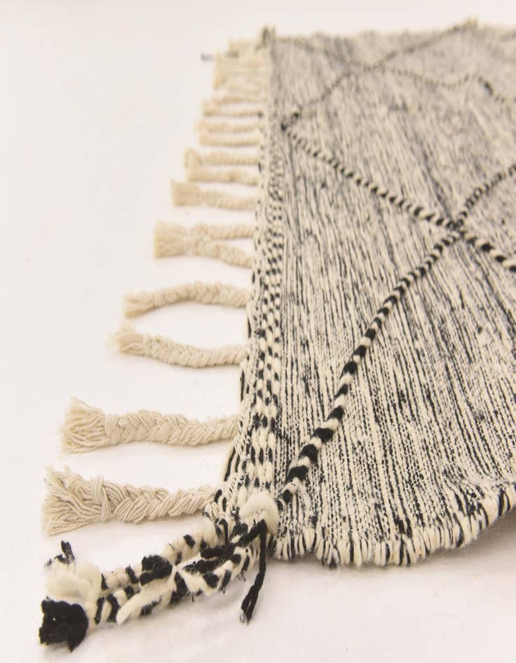 Detail image of  6' 4 x 9' 7  Hand Knotted Moroccan Wool Rug