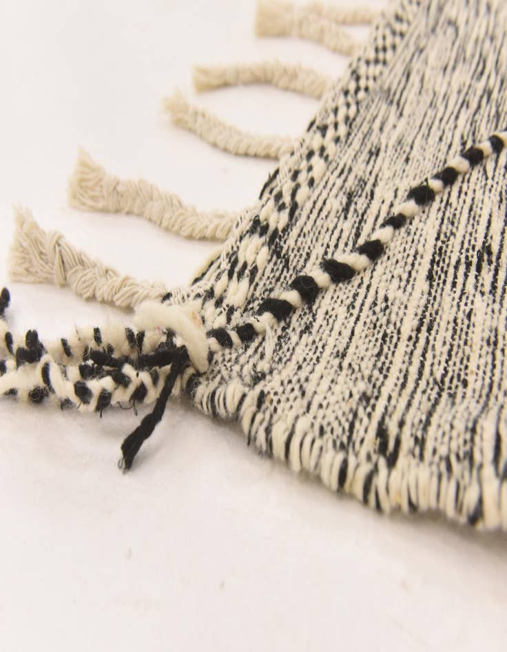 Detail image of  6' 4 x 9' 7  Hand Knotted Moroccan Wool Rug