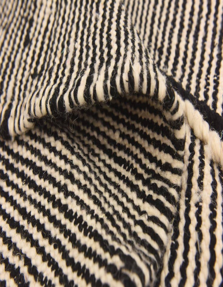 Detail image of  6' 2 x 10' 1  Hand Knotted Moroccan Wool Rug