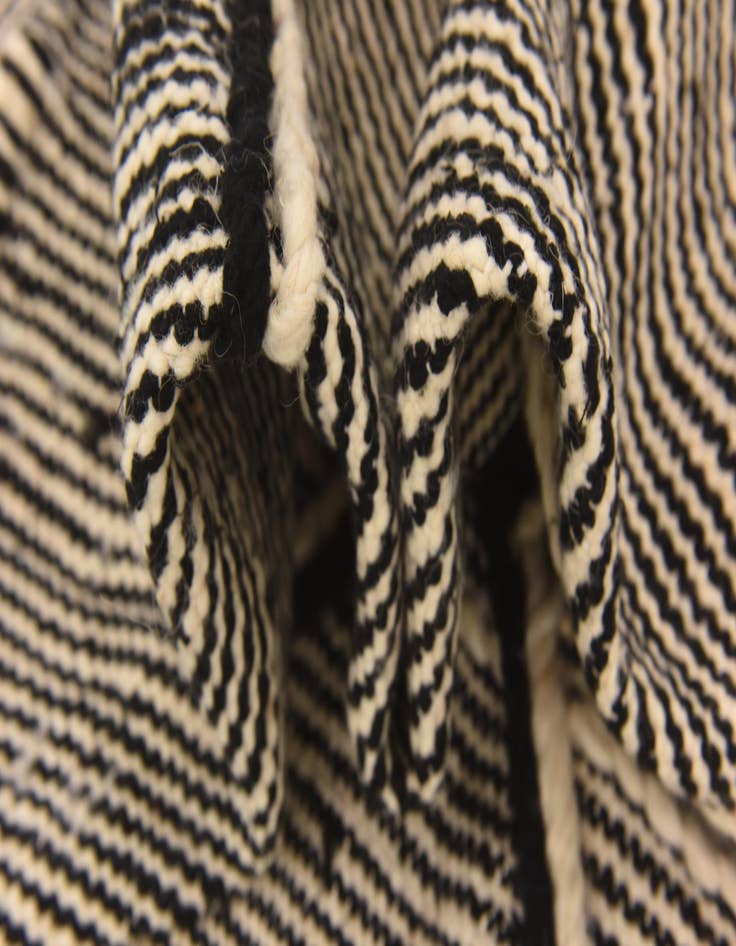 Detail image of  6' 2 x 10' 1  Hand Knotted Moroccan Wool Rug