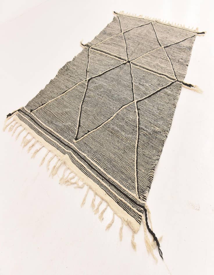 Detail image of  6' 2 x 10' 1  Hand Knotted Moroccan Wool Rug