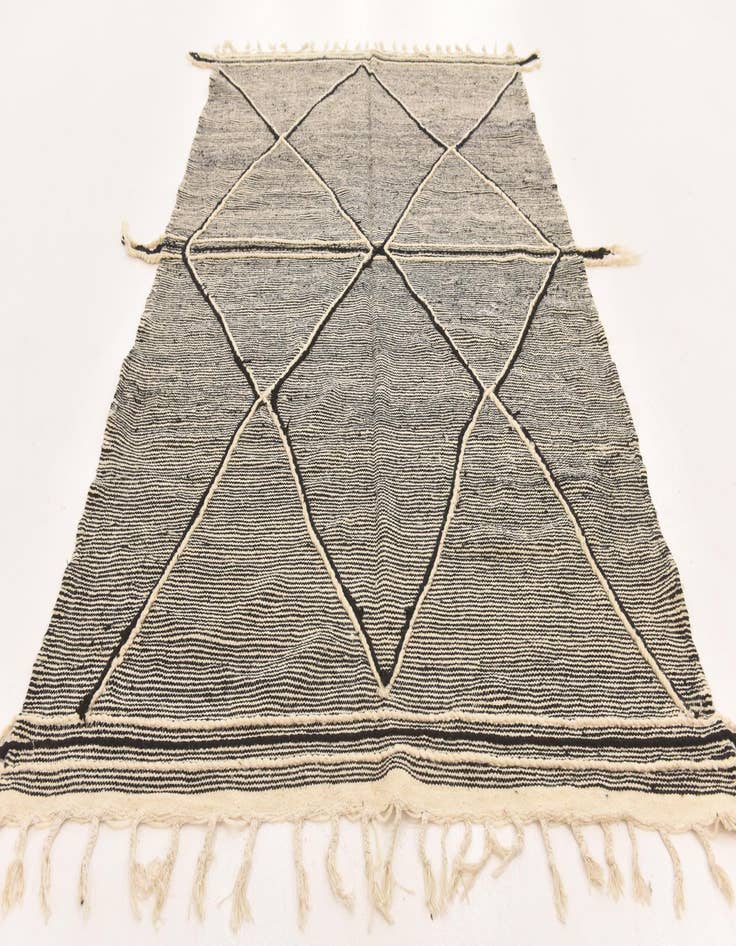 Detail image of  6' 2 x 10' 1  Hand Knotted Moroccan Wool Rug