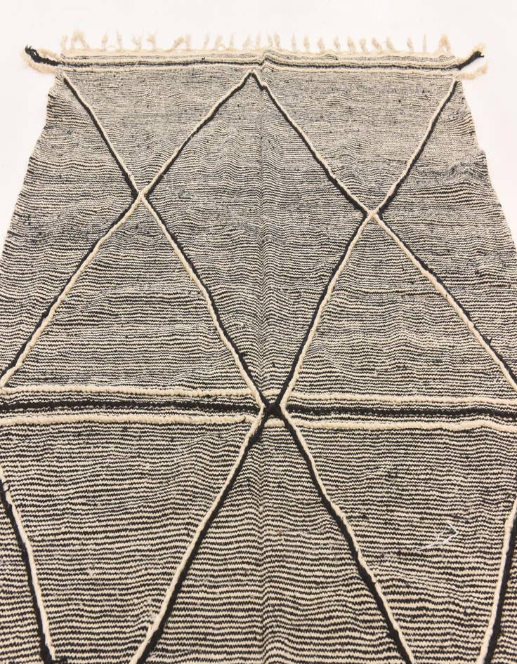 Detail image of  6' 2 x 10' 1  Hand Knotted Moroccan Wool Rug