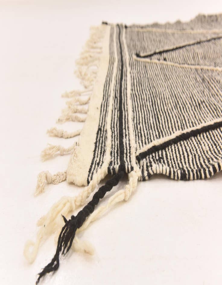 Detail image of  6' 2 x 10' 1  Hand Knotted Moroccan Wool Rug