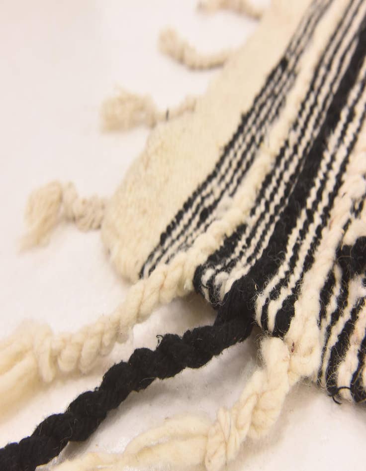 Detail image of  6' 2 x 10' 1  Hand Knotted Moroccan Wool Rug