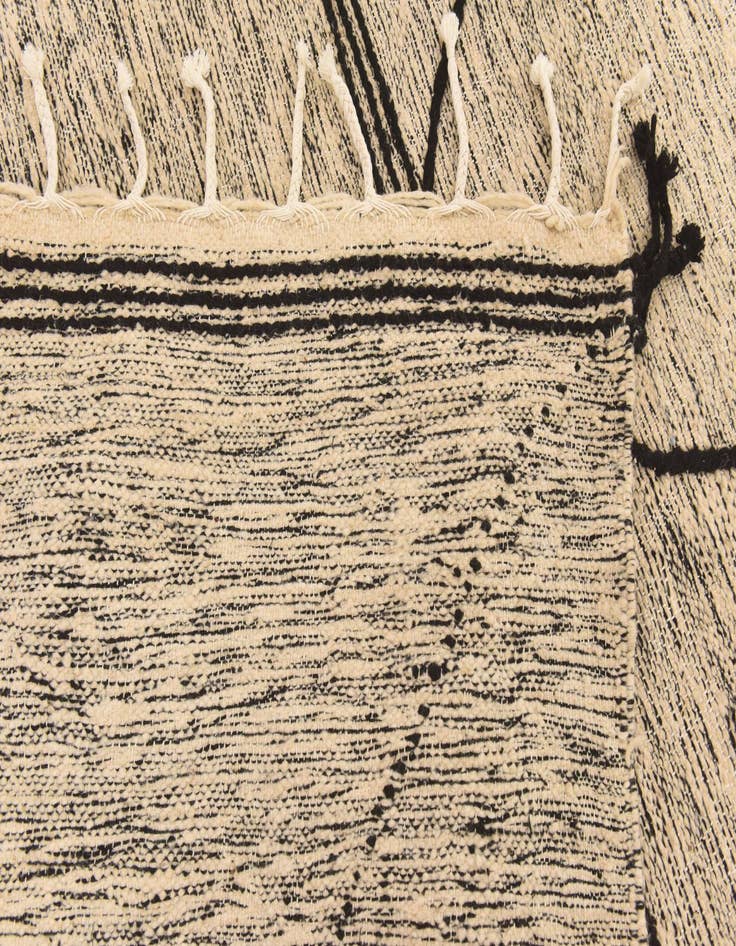 Detail image of  6' 4 x 9' 4  Hand Knotted Moroccan Wool Rug