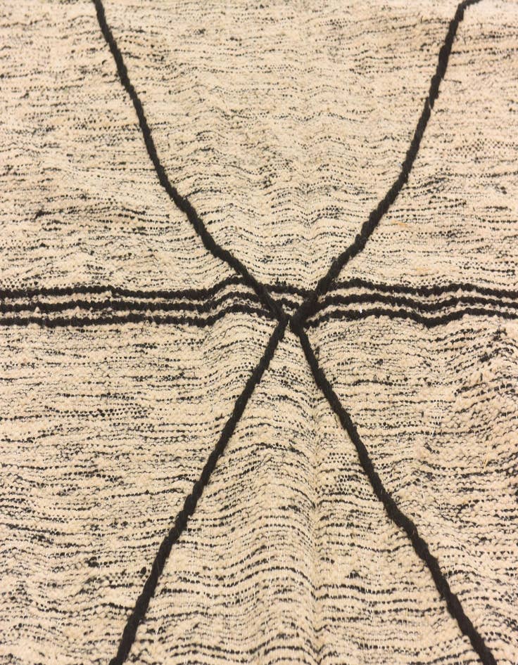 Detail image of  6' 4 x 9' 4  Hand Knotted Moroccan Wool Rug