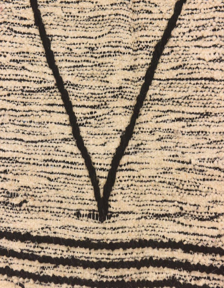 Detail image of  6' 4 x 9' 4  Hand Knotted Moroccan Wool Rug