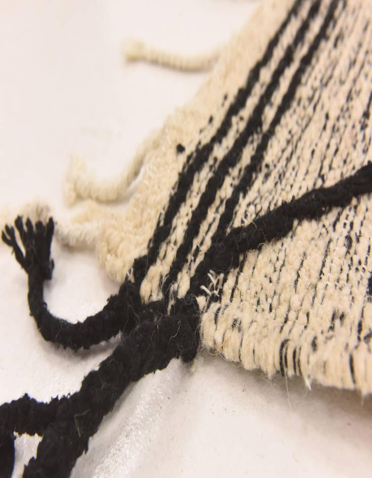 Detail image of  6' 4 x 9' 4  Hand Knotted Moroccan Wool Rug