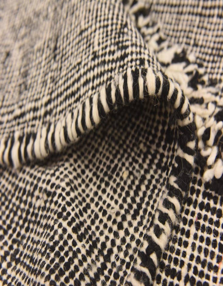 Detail image of  6' 4 x 10' 4  Hand Knotted Moroccan Wool Rug