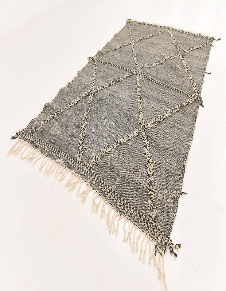 Detail image of  6' 4 x 10' 4  Hand Knotted Moroccan Wool Rug